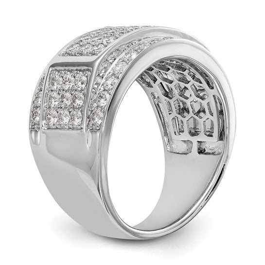 Anillo de Boda para Hombre en Oro 10k con Diamante Lab Creado