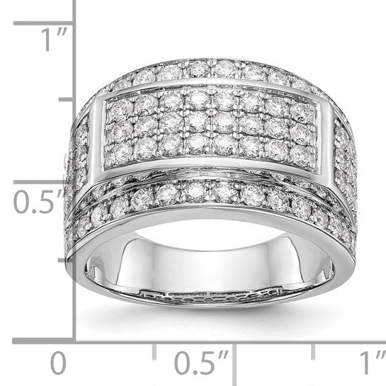 Anillo de Boda para Hombre en Oro 10k con Diamante Lab Creado