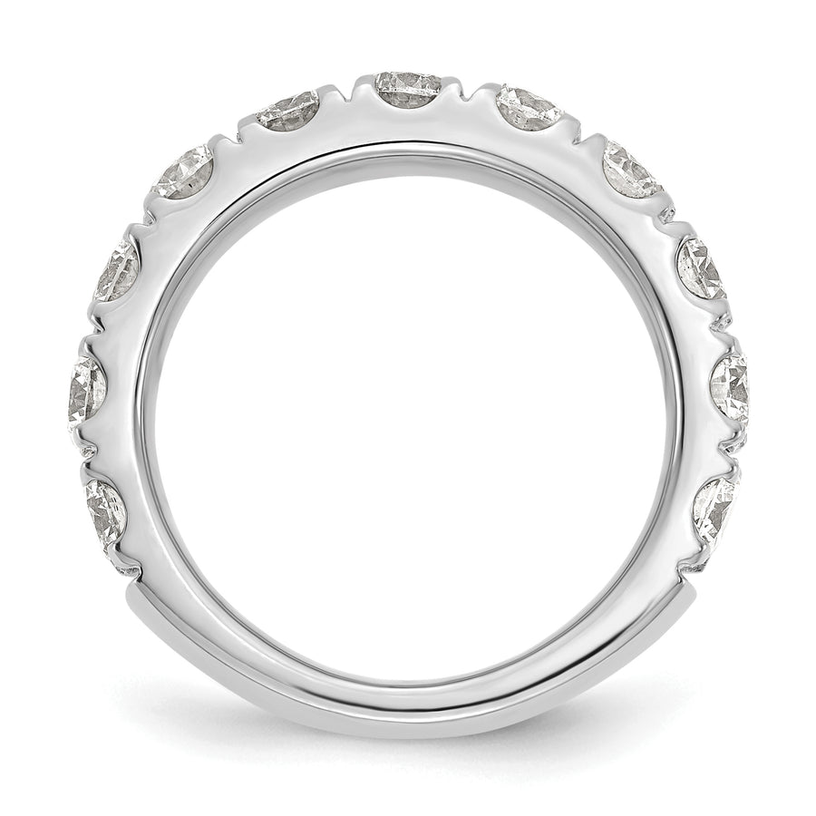 Anillo de Boda de Oro Blanco de 14K con 2 Quilates de Diamantes de Laboratorio VS+ F+