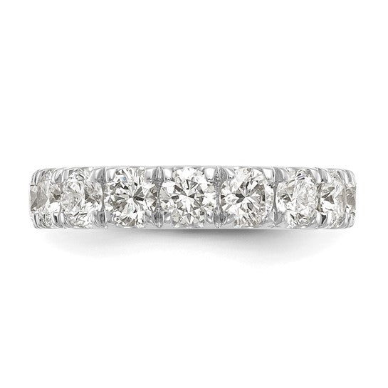 Anillo de Boda de Oro Blanco de 14K con 2 Quilates de Diamantes de Laboratorio VS+ F+