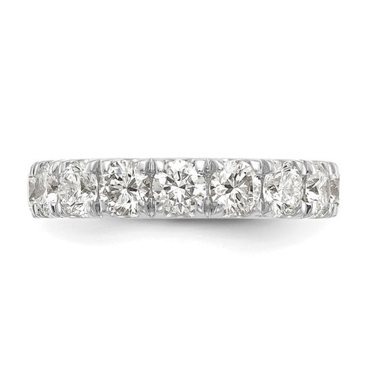 Anillo de Boda de Oro Blanco de 14K con 2 Quilates de Diamantes de Laboratorio VS+ F+