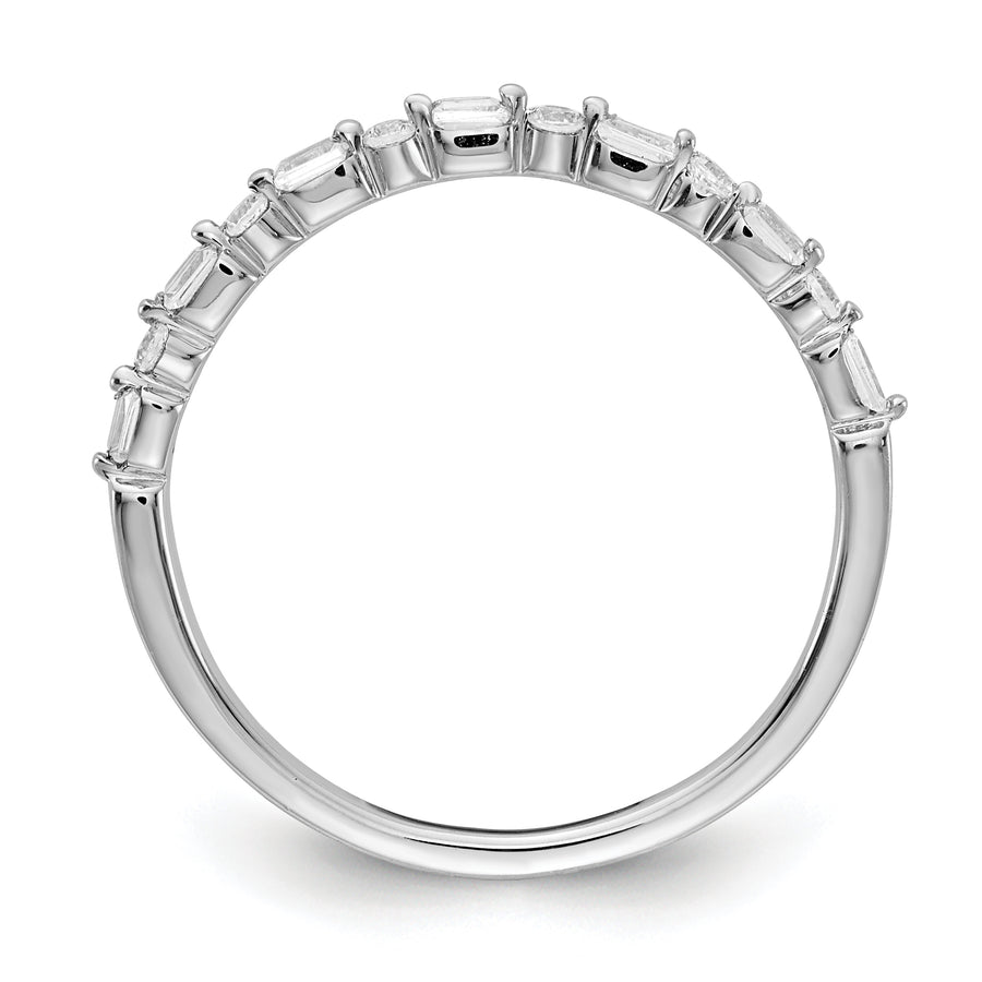 Anillo de Diamantes de Fantasía en Oro Blanco de 14K