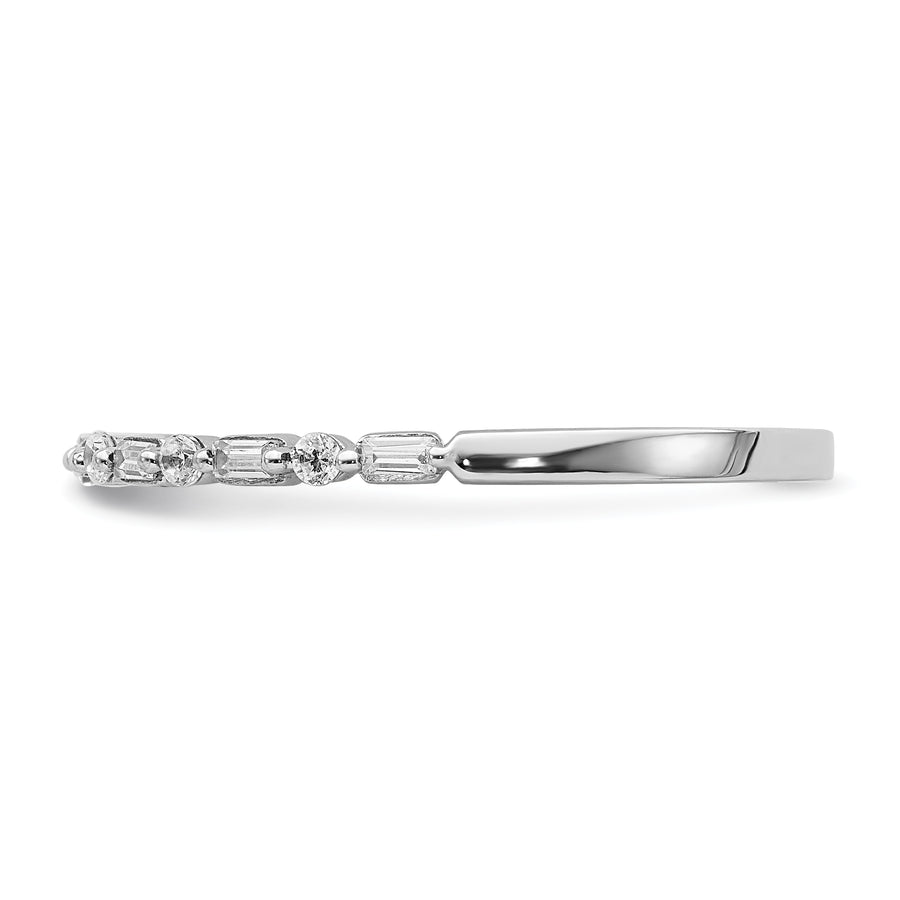 Anillo de Diamantes de Fantasía en Oro Blanco de 14K