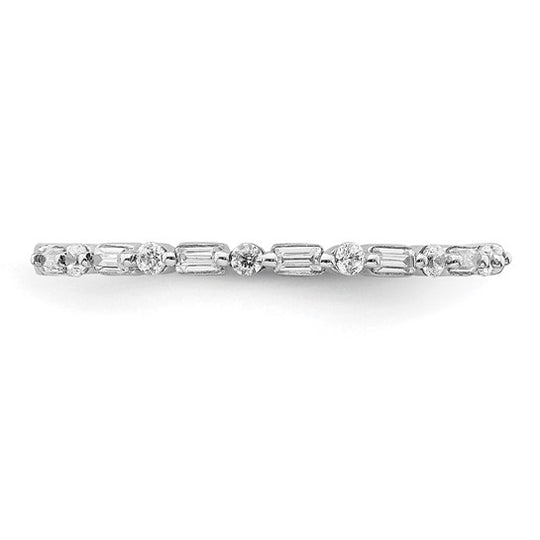 Anillo de Diamantes de Fantasía en Oro Blanco de 14K