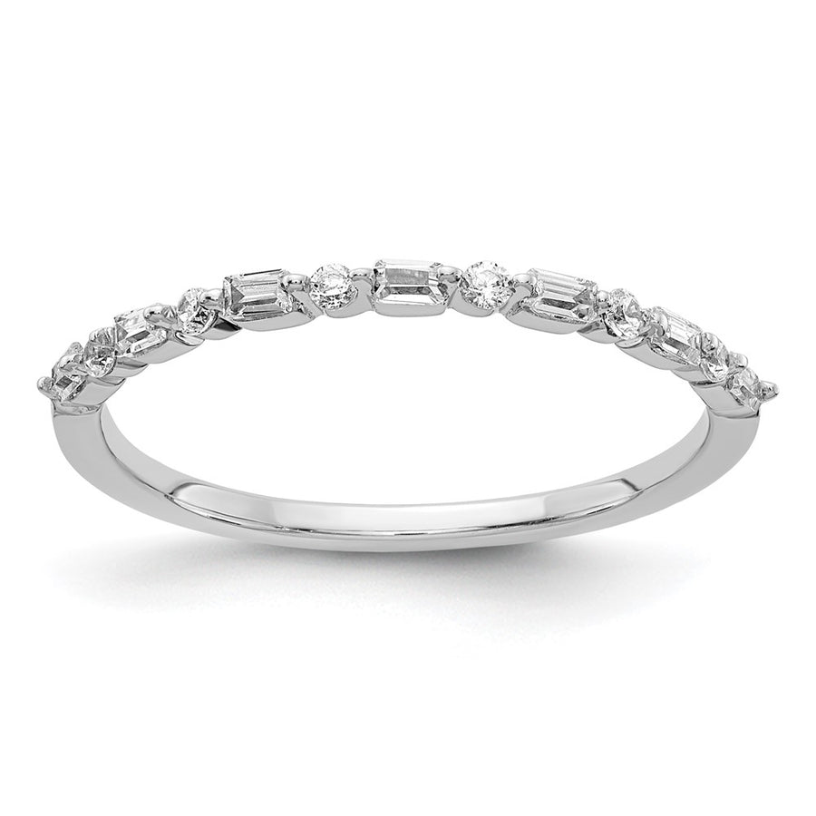 Anillo de Diamantes de Fantasía en Oro Blanco de 14K