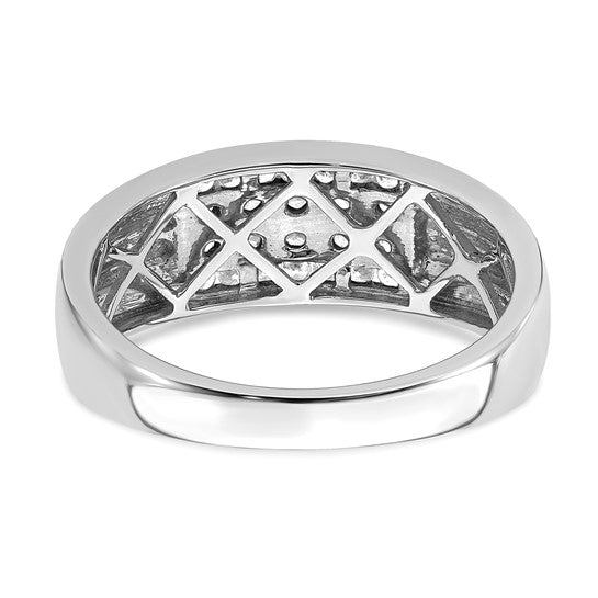 Anillo para Hombre de Oro 10k con Diamante de 1/2 Quilate Creado en Laboratorio (VS/SI+ G+)