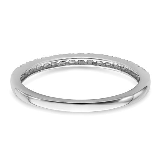  Alianza de Boda Blooming Bridal en Oro Blanco de 14k con Diamantes de 1/6 Quilates