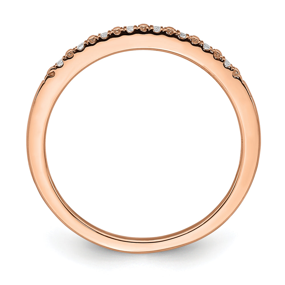 Anillo de Boda Completo Blooming Bridal en Oro Rosa de 14K con Diamantes de 1/20 Quilates