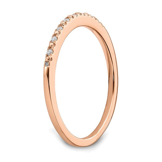 Anillo de Boda Completo Blooming Bridal en Oro Rosa de 14K con Diamantes de 1/20 Quilates
