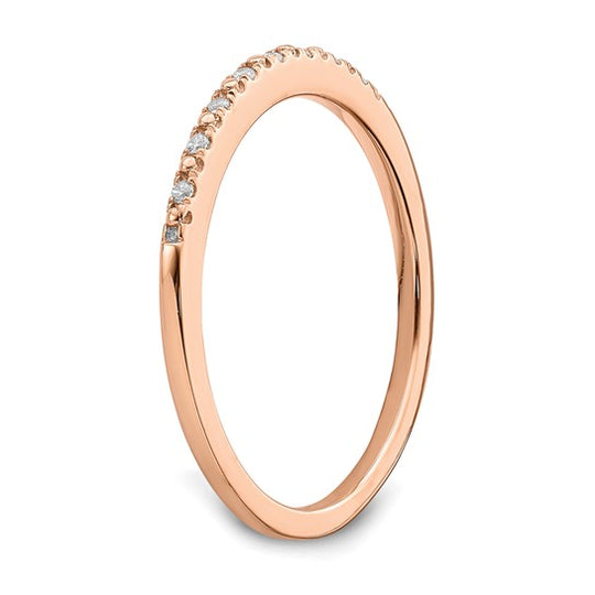 Anillo de Boda Completo Blooming Bridal en Oro Rosa de 14K con Diamantes de 1/20 Quilates