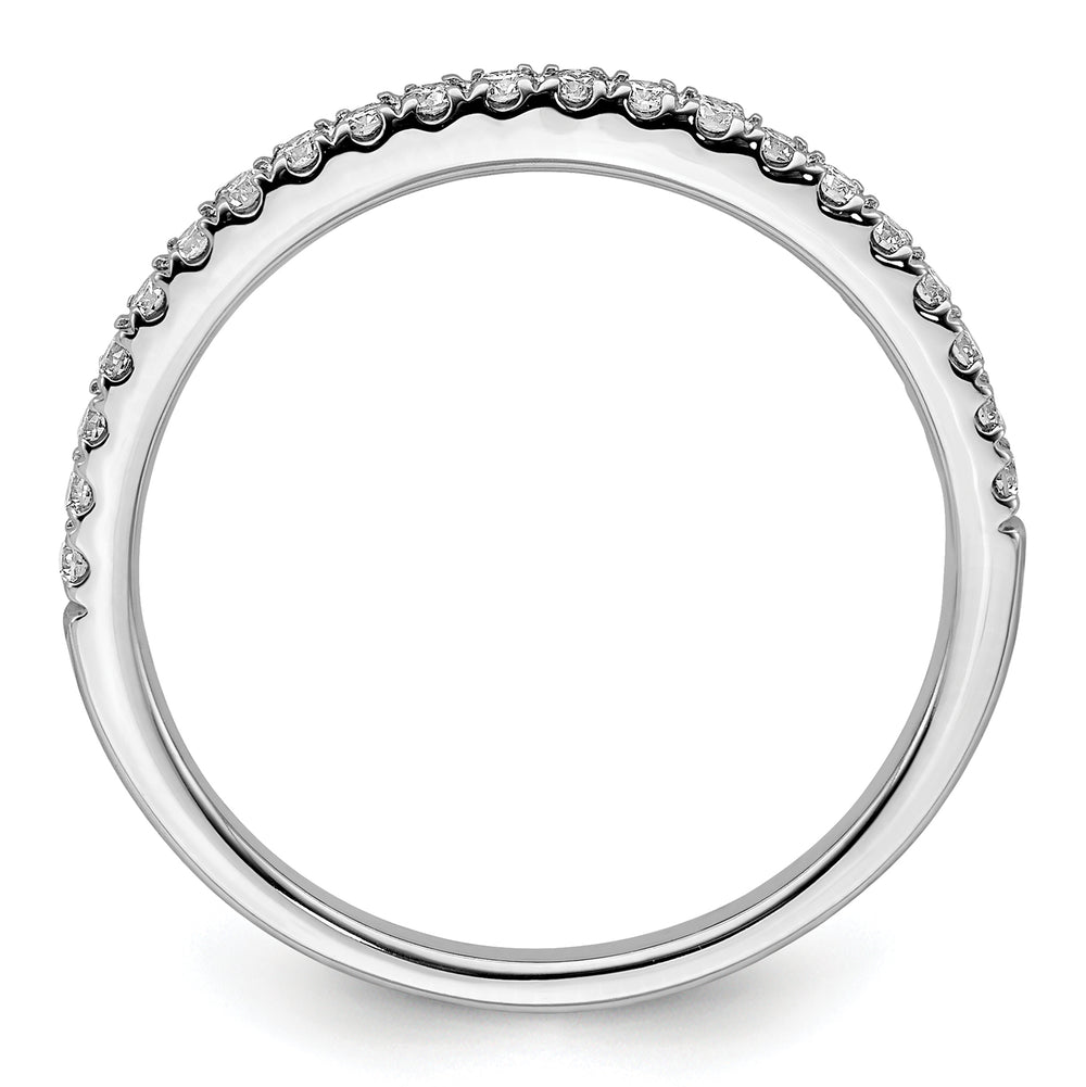 Anillo de Compromiso de Oro Blanco de 14K con 1/4 Quilate de Diamantes de Laboratorio (Talla 7)