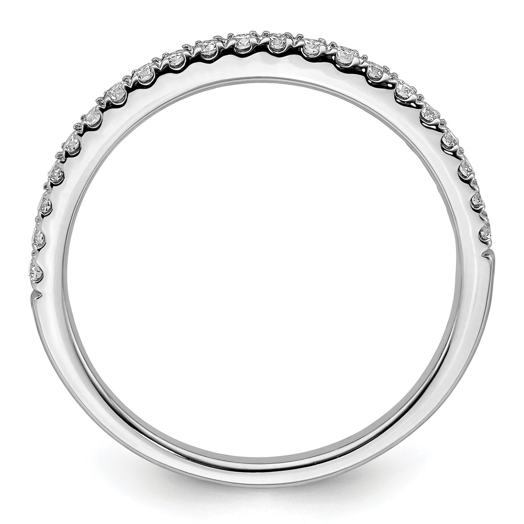 Anillo de Compromiso de Oro Blanco de 14K con 1/4 Quilate de Diamantes de Laboratorio (Talla 7)