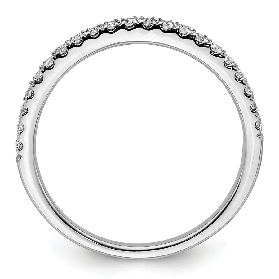 Anillo de Compromiso de Oro Blanco de 14K con 1/4 Quilate de Diamantes de Laboratorio (Talla 7)