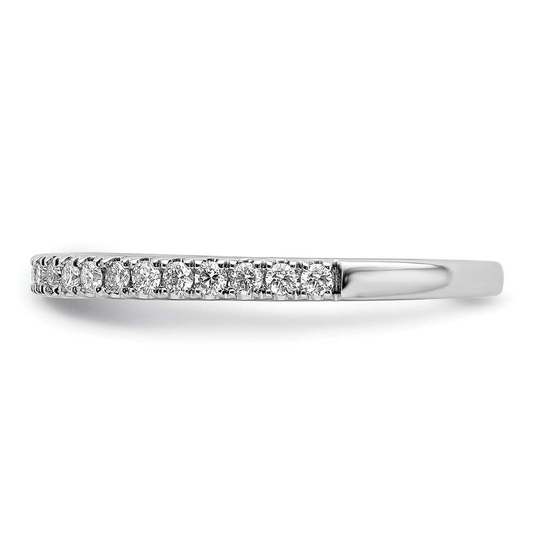 Anillo de Compromiso de Oro Blanco de 14K con 1/4 Quilate de Diamantes de Laboratorio (Talla 7)