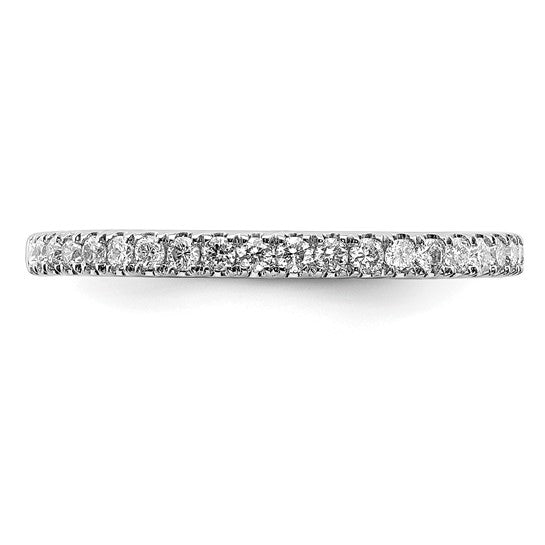 Anillo de Compromiso de Oro Blanco de 14K con 1/4 Quilate de Diamantes de Laboratorio (Talla 7)