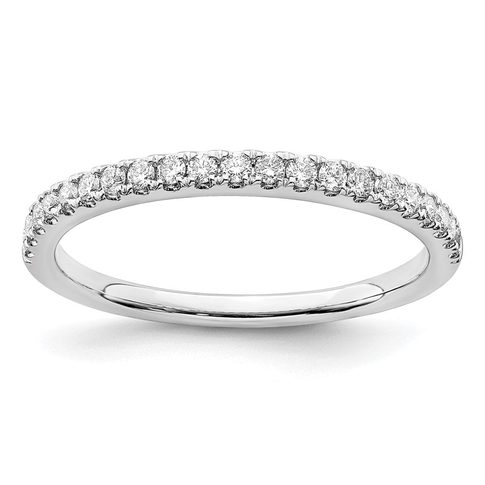 Anillo de Compromiso de Oro Blanco de 14K con 1/4 Quilate de Diamantes de Laboratorio (Talla 7)