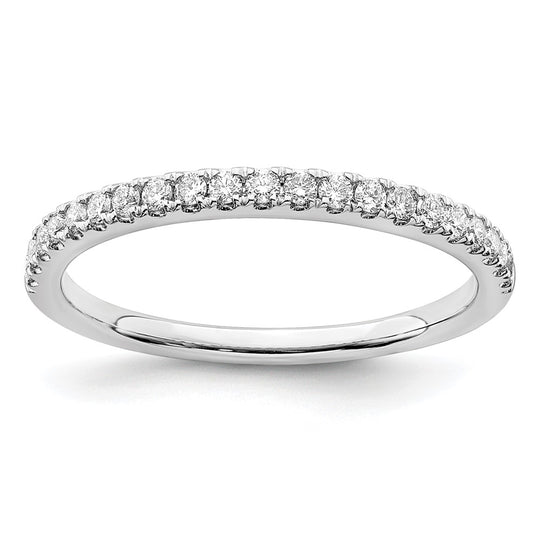 Anillo de Compromiso de Oro Blanco de 14K con 1/4 Quilate de Diamantes de Laboratorio (Talla 7)