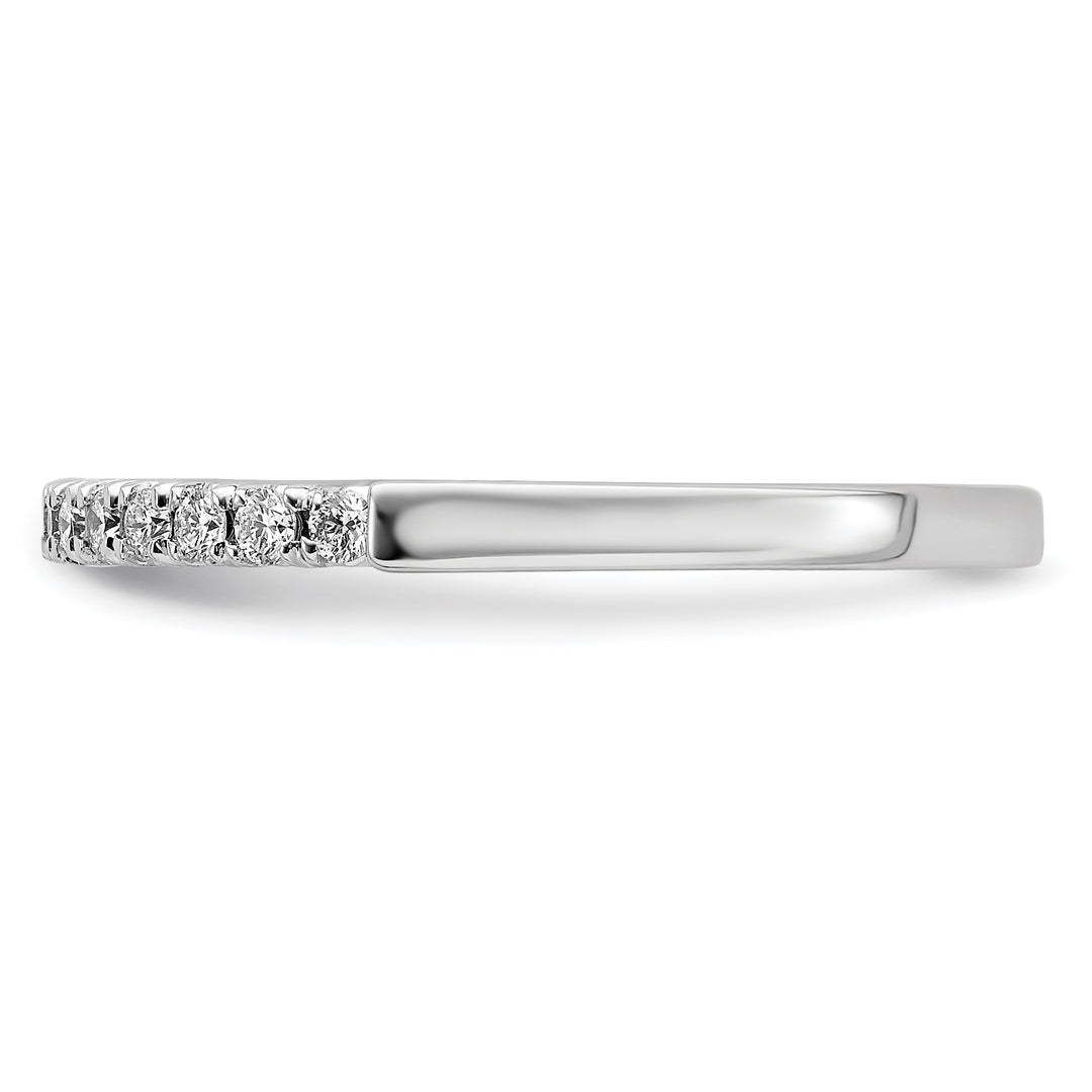 Anillo de Boda Completo en Oro Blanco de 14k con Diamantes Cultivados en Laboratorio de 1/4 Quilate, Claridad VS/SI+ y Color G+