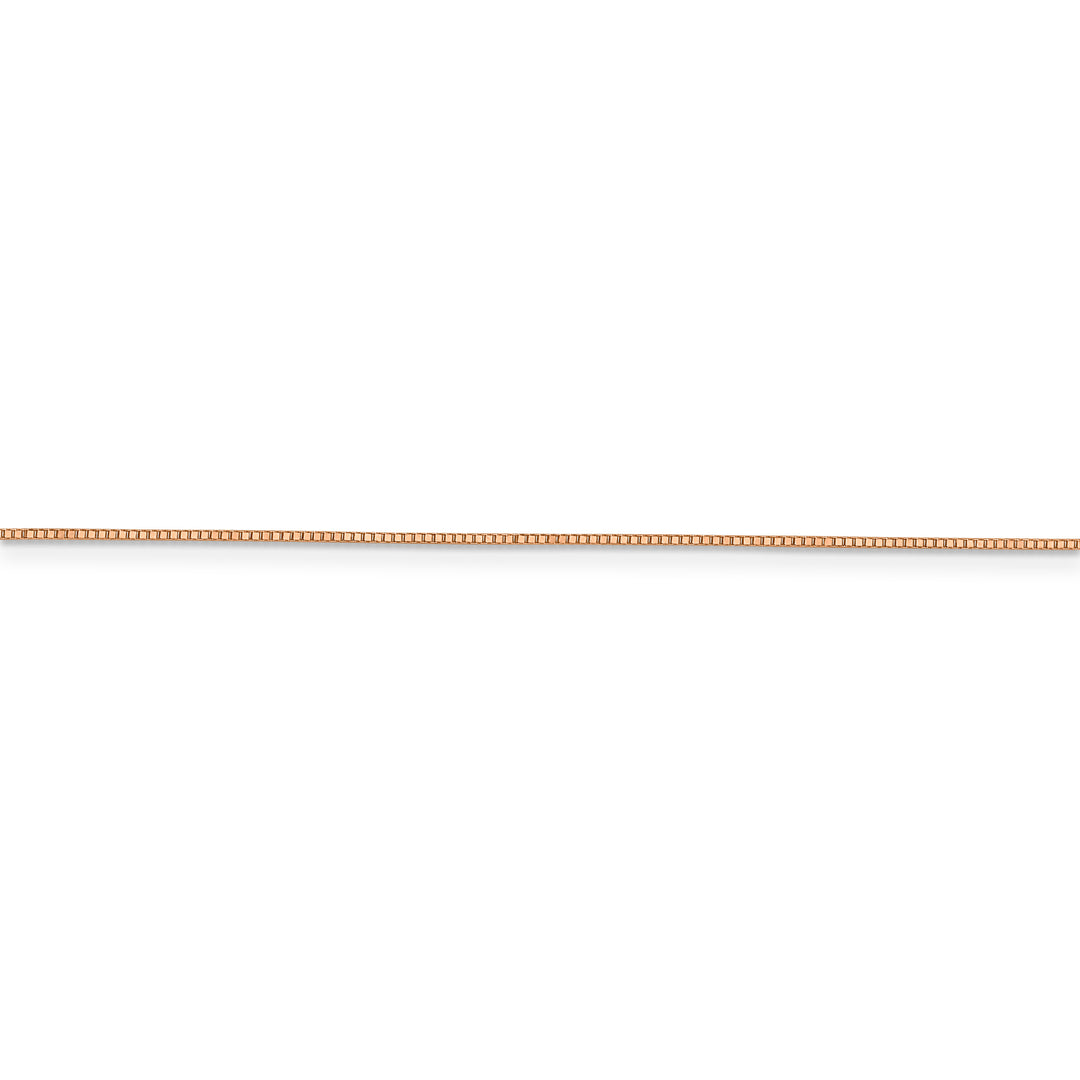 14k rose gold 0.70mm box chain
