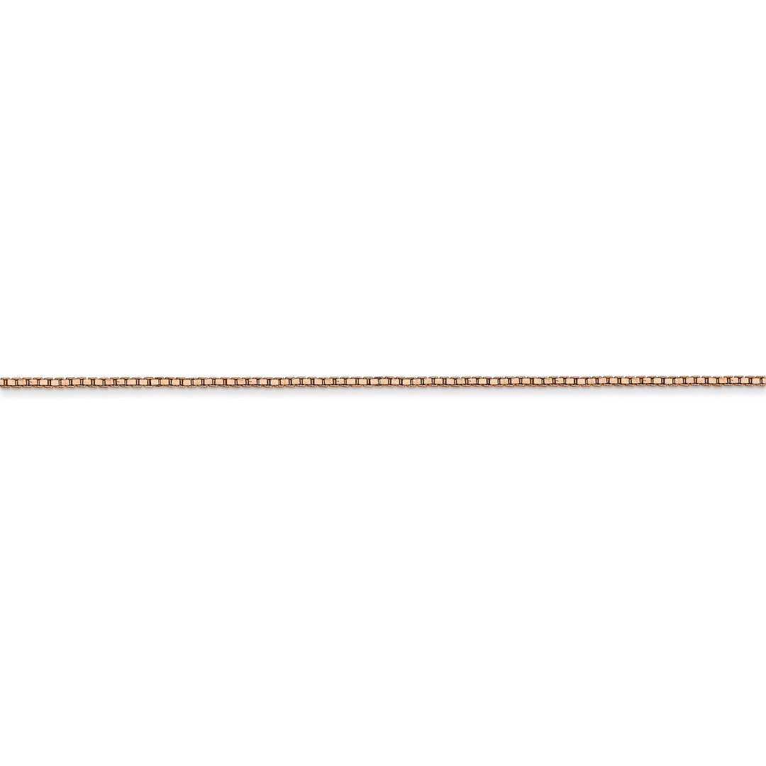 14k rose gold 0.9mm box chain