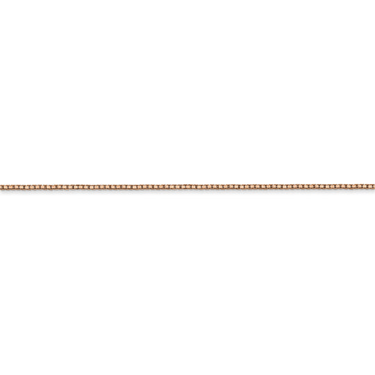 14k rose gold 0.9mm box chain
