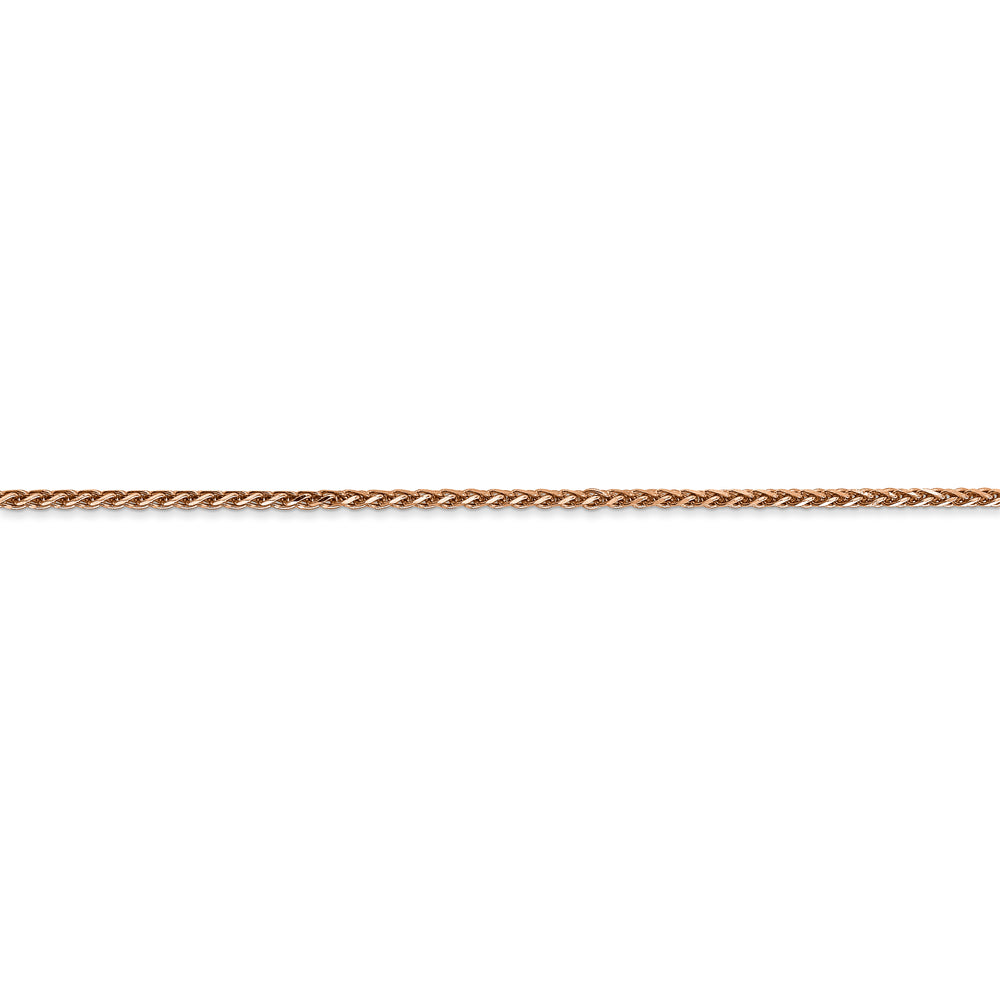 1.7mm Spiga D/C Chain in 14k Rose Gold