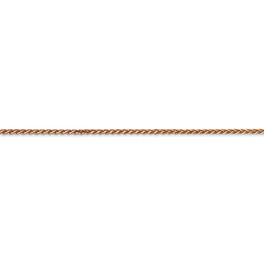 Cadena Spiga D/C de 1,7 mm en oro rosa de 14 k
