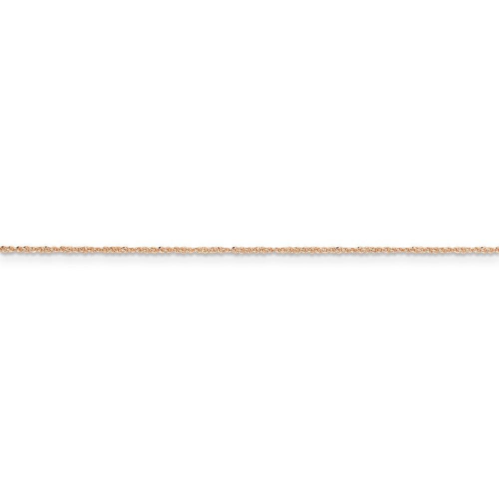 14K Rose Gold 0.7mm Chain