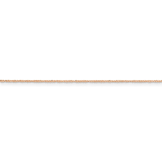 14K Rose Gold 0.7mm Chain