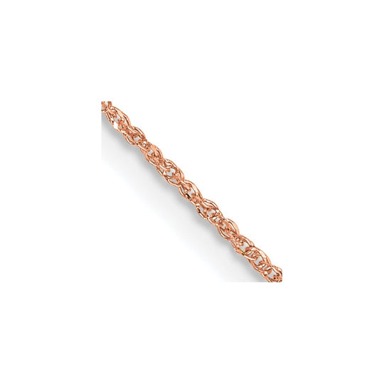 14K Rose Gold 0.7mm Chain