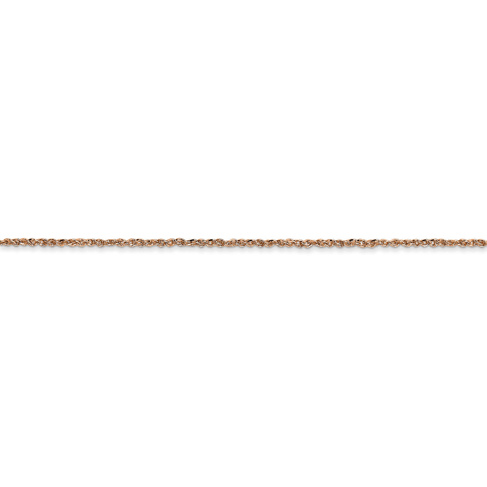 14K Rose Gold 1.1mm Chain