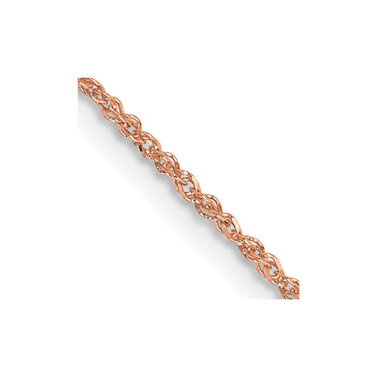 14K Rose Gold 1.1mm Chain