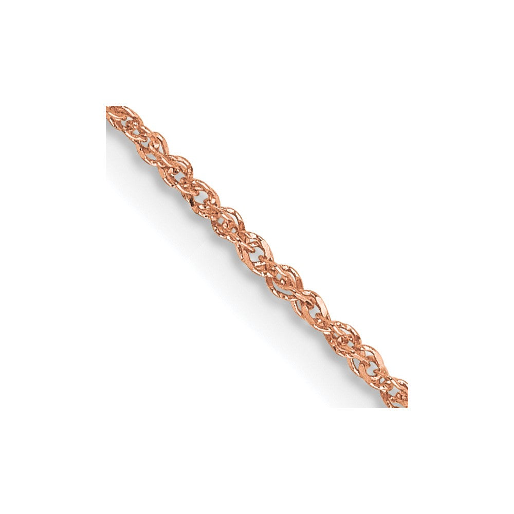14K Rose Gold 1.1mm Chain