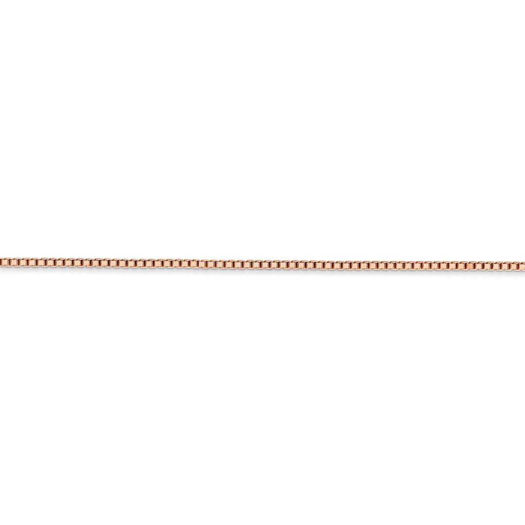 14k rose gold 1.3mm box chain