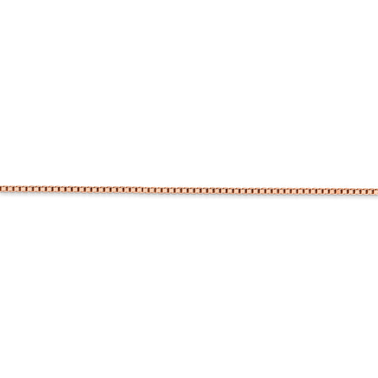 14k rose gold 1.3mm box chain