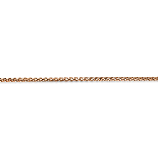 2.1mm Spiga D/C Chain in 14k Rose Gold