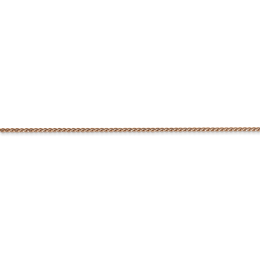 Cadena Spiga D/C de 1,05 mm en oro rosa de 14 k