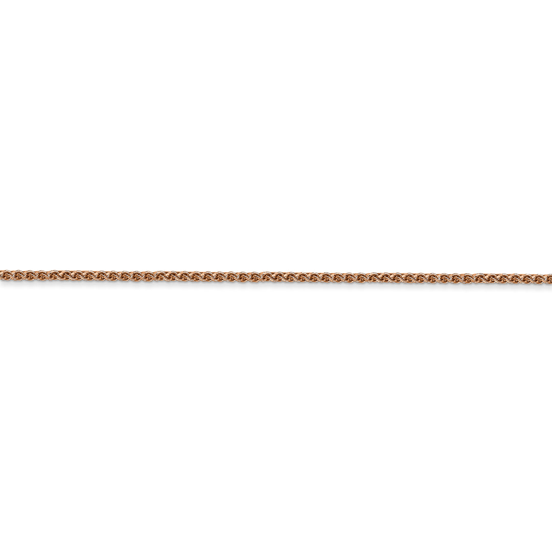 1.25mm Spiga D/C Chain in 14k Rose Gold