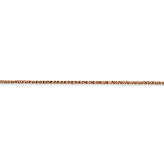 1.25mm Spiga D/C Chain in 14k Rose Gold