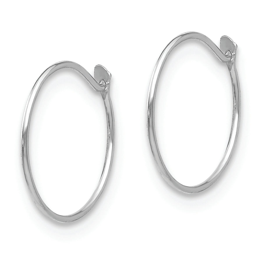Aretes de Aro Infinito Pequeños en Oro Blanco de 14K – Madi K