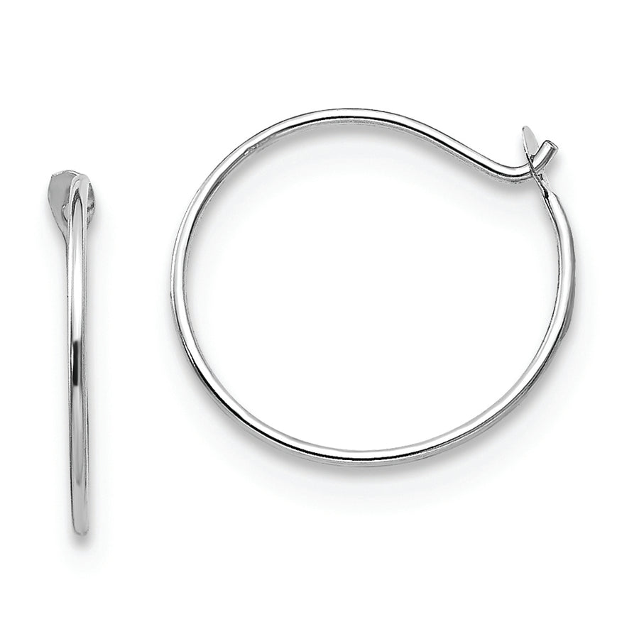Aretes de Aro Infinito Pequeños en Oro Blanco de 14K – Madi K
