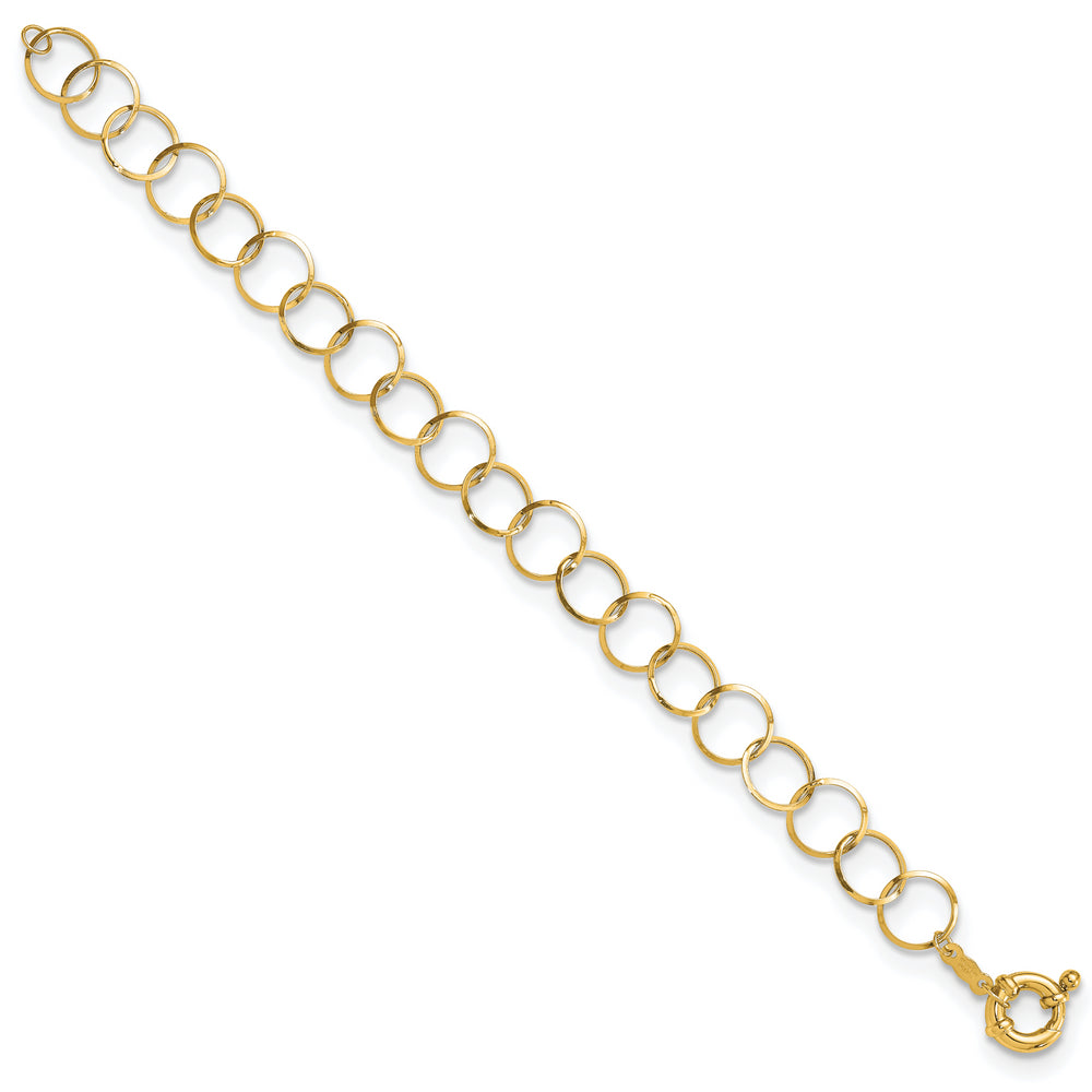 Pulsera de Cadena Circular 14K