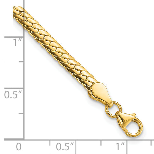 Pulsera 14K de Oro Amarillo con Enlaces