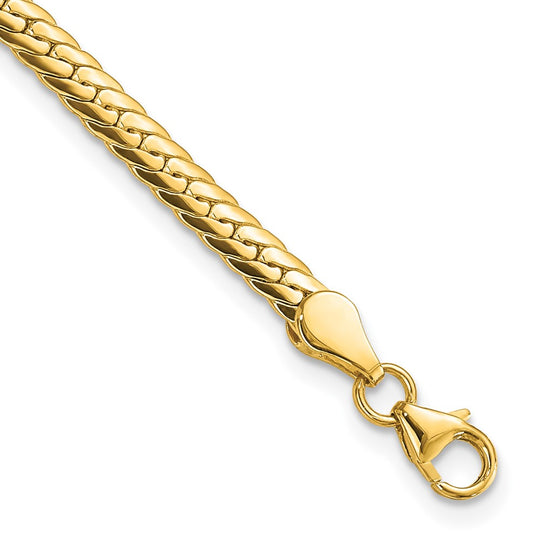 Pulsera 14K de Oro Amarillo con Enlaces