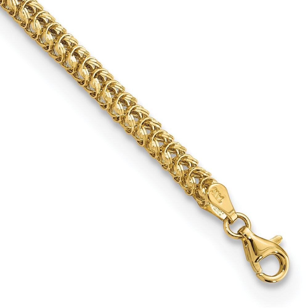 Pulsera Fancy Link Pulida de 14K
