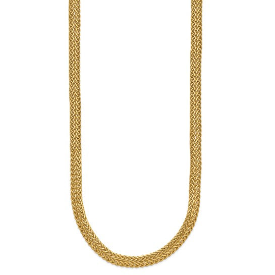 14K Yellow Gold Polished Fancy Necklace - 18 Inches
