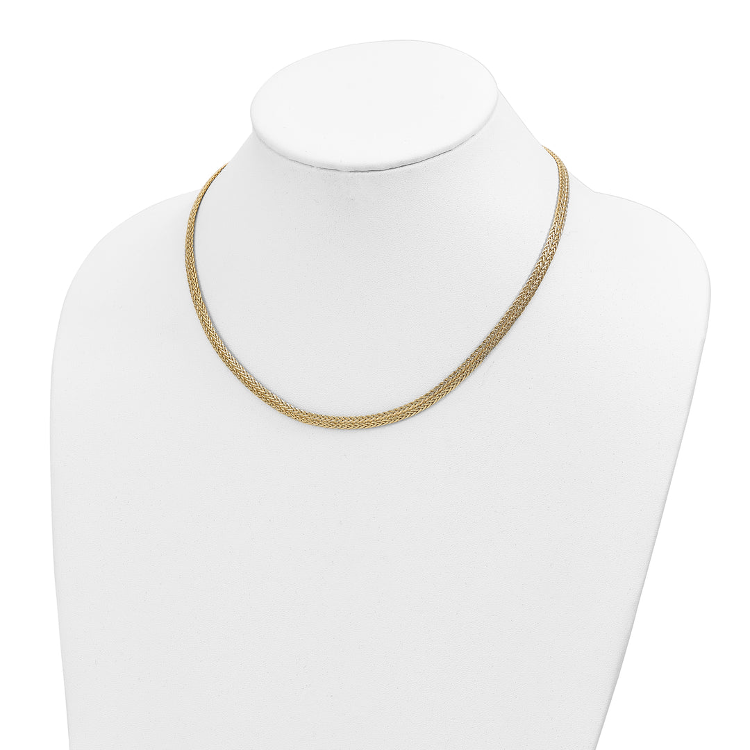 14K Yellow Gold Polished Fancy Necklace - 18 Inches