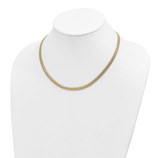 14K Yellow Gold Polished Fancy Necklace - 18 Inches