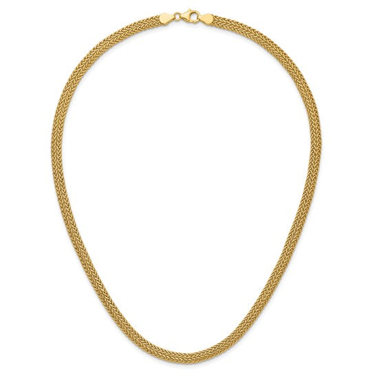 14K Yellow Gold Polished Fancy Necklace - 18 Inches