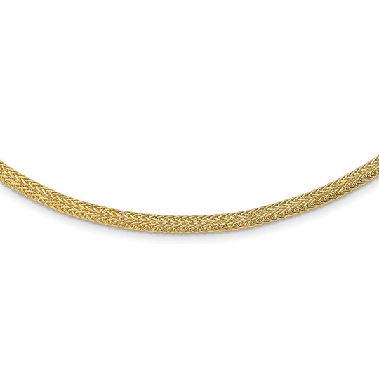 14K Yellow Gold Polished Fancy Necklace - 18 Inches